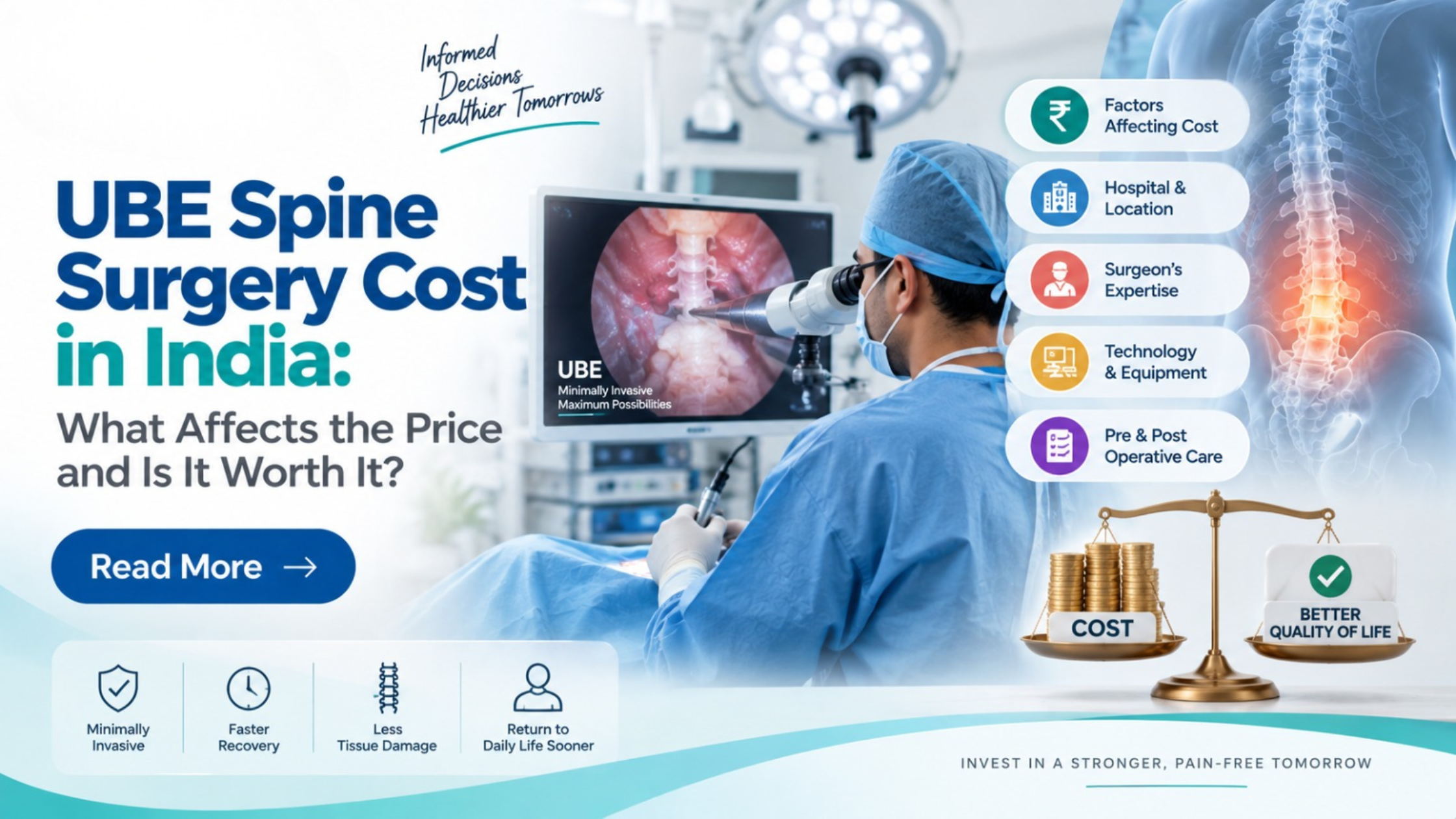 UBE Spine Surgery Cost in India: What Affects the Price and Is It Worth It?