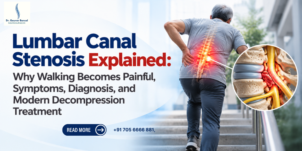 Lumbar Canal Stenosis Explained: Why Walking Becomes Painful, Symptoms, Diagnosis and Modern Decompression Treatment
